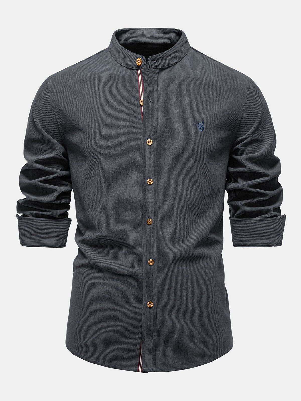 Camisa de manga larga con cuello alto