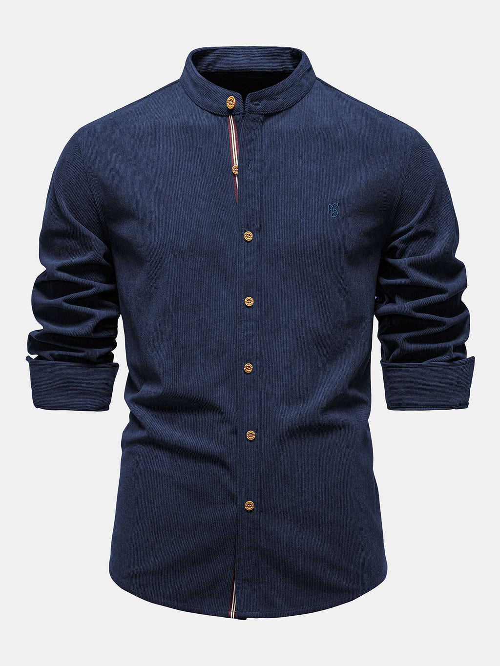 Camisa de manga larga con cuello alto
