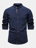 Camisa de manga larga con cuello alto