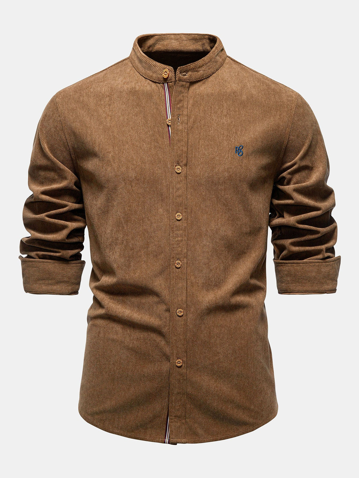 Camisa de manga larga con cuello alto