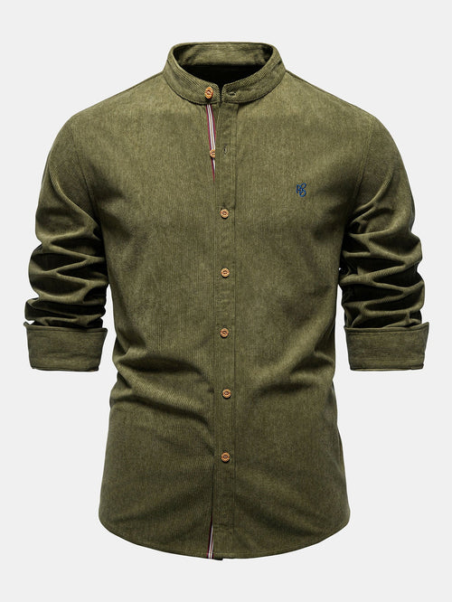 Camisa de manga larga con cuello alto