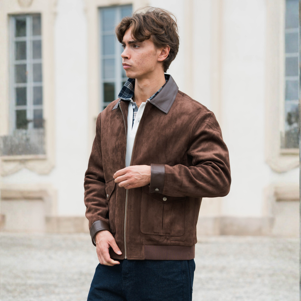 Chaqueta de ante