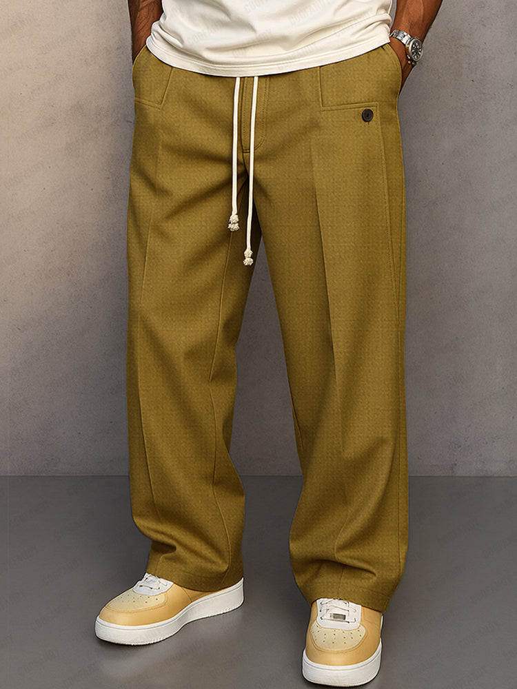 Pantalones de estilo urbano y cómodo con cordón