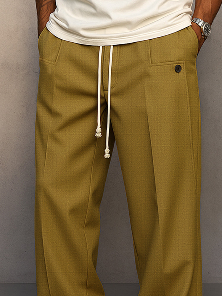 Pantalones de estilo urbano y cómodo con cordón