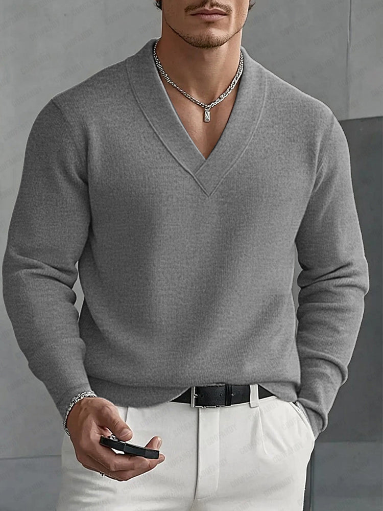 Camiseta interior de manga larga, versátil e informal