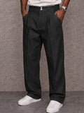 Pantalones casuales de 100 % algodón con efecto denim