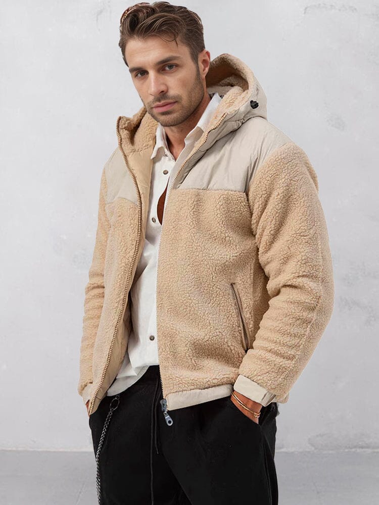 Chaqueta de forro polar cálido estilo urbano