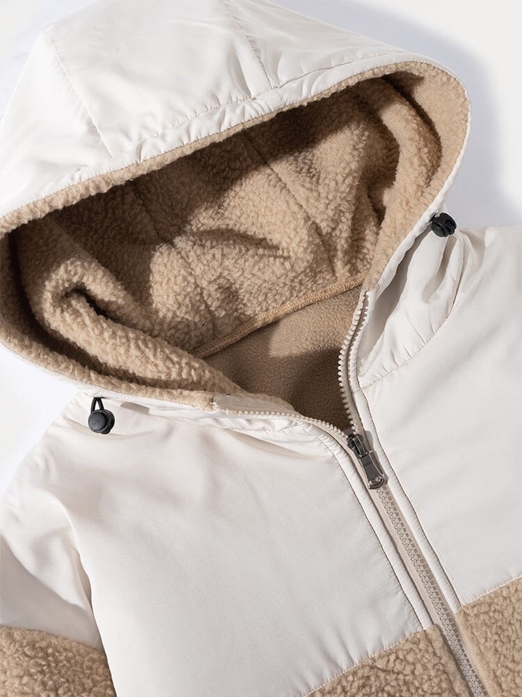 Chaqueta de forro polar cálido estilo urbano