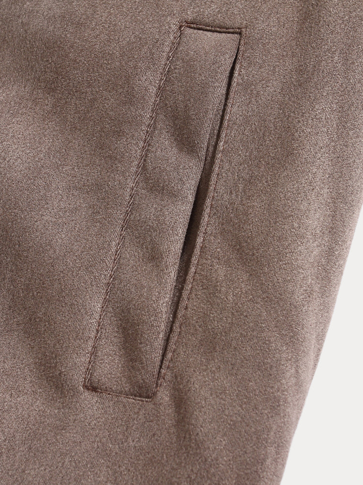 Chaqueta de ante clásica, cómoda e informal